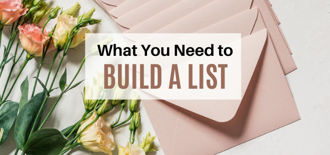 what you need to build a list