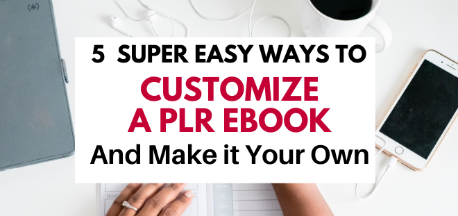 how to customize a PLR ebook