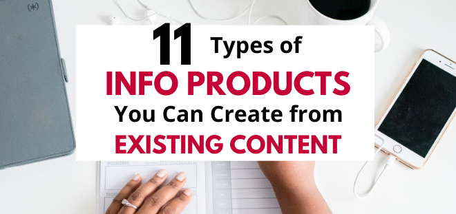 info products you can create from existing content