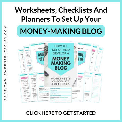blogging worksheets, blogging checklists, blogging planners, how to set up a blog