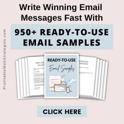 email samples, email swipes, email messages, email templates, ready-to-use email samples