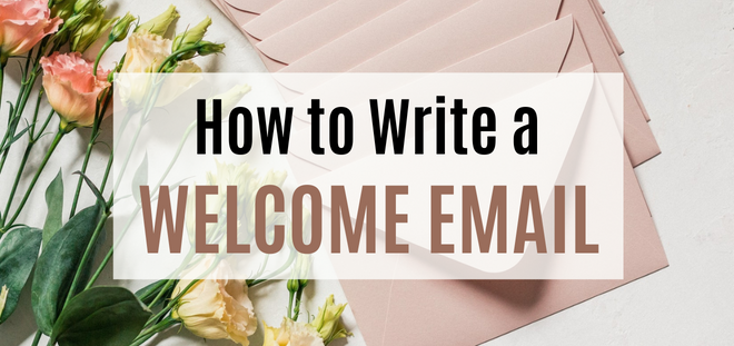 how to write a welcome email