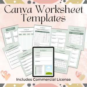 canva worksheet templates
